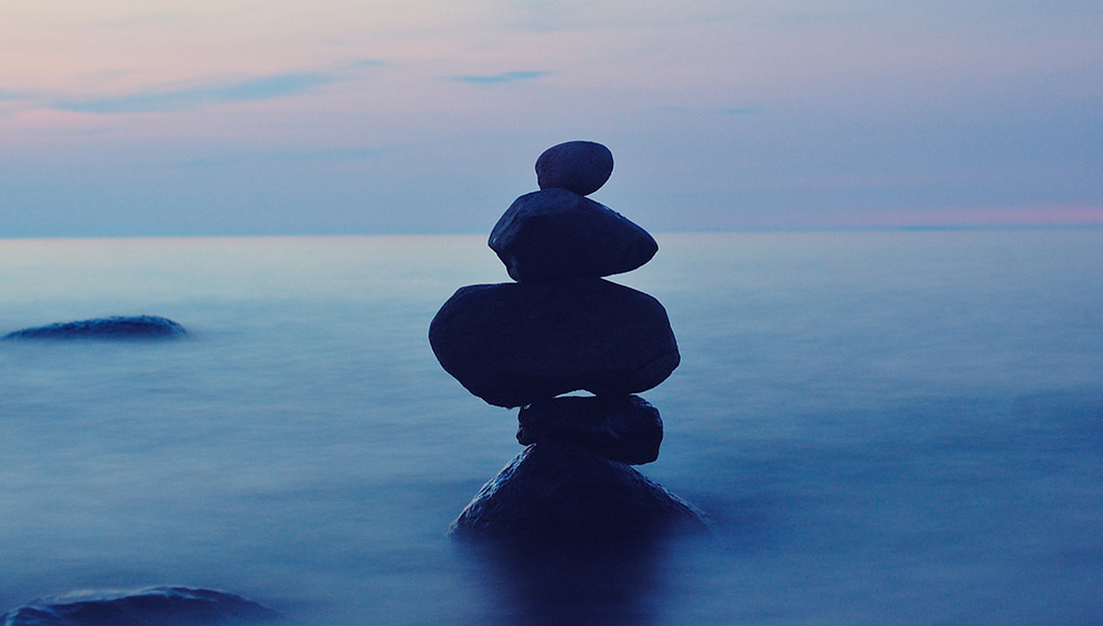 equilibrio metafora ,com pedras
